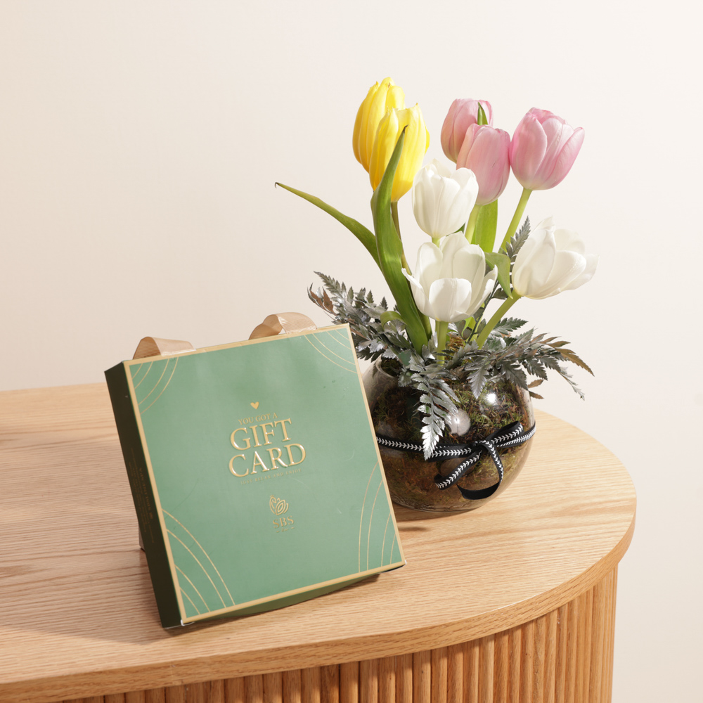 قسيمة هديه من اس بي اس | مزهريه التوليب الساحره