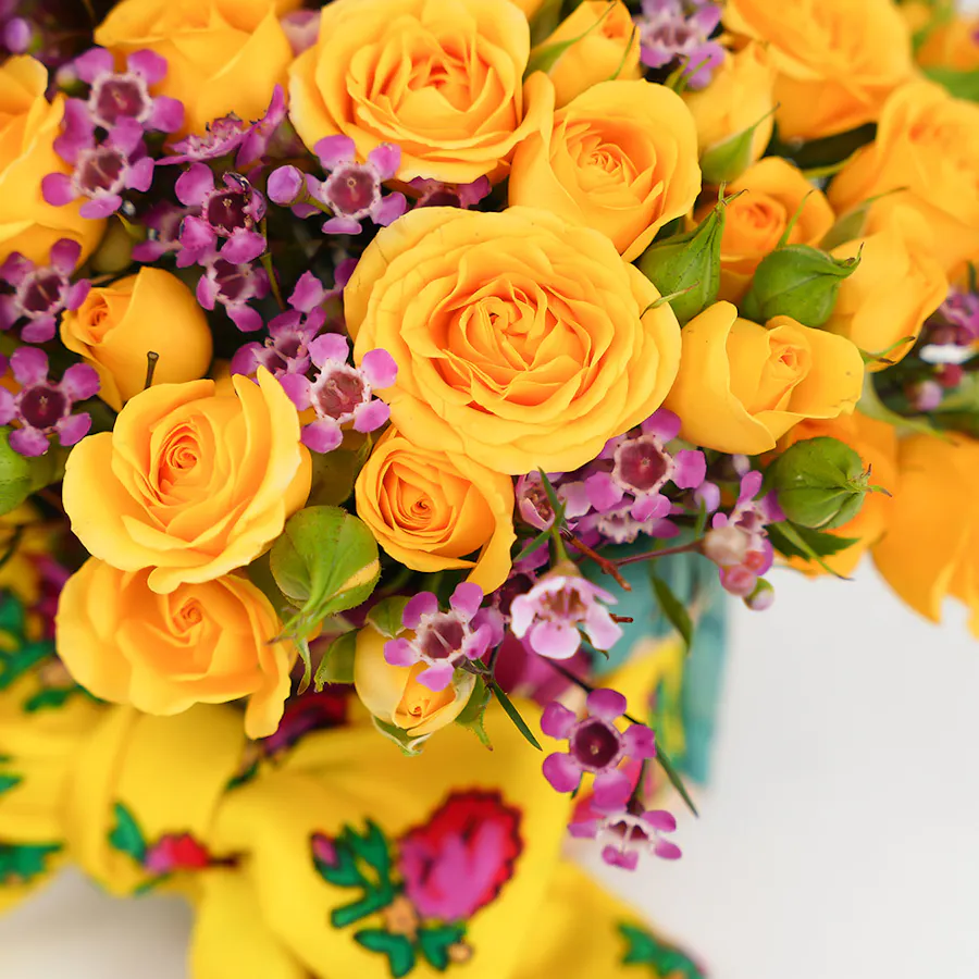 Mini Bright Blooms Basket 4
