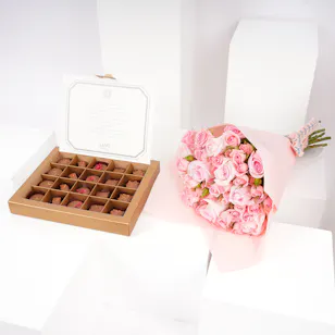 Levo Chocolate | Pink Bouquet Levo Chocolate | Pink Bouquet