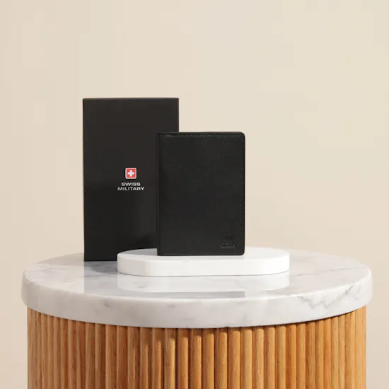 Swiss Military Jenaed Passport Sleeve | Black