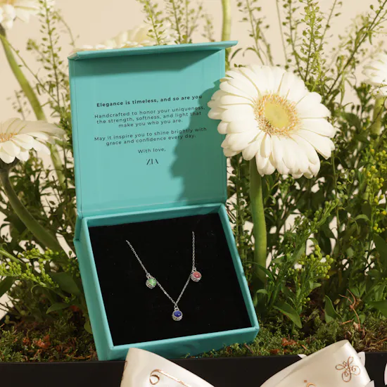 Zia Summer Balls Charm Silver Necklace | Dreamy Flowers