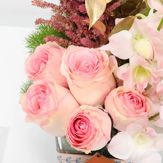 Pink Peace | Square Vase