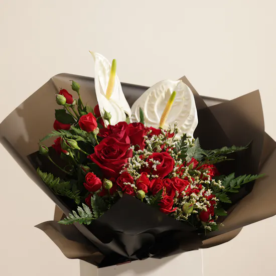 Red Whispers Flower Bouquet