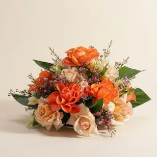 Gilded Glow Flowers Centerpiece