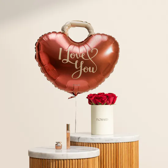 Rare Beauty Mini Rare Eau de Parfum Unisex Set | Love You Flowers and Balloon
