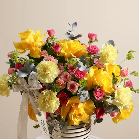 Color of Happiness Flower Vase