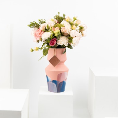 15 Pink Carnation | Pottery Vase