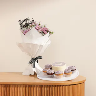 Millesaveurs Cake and Cup Cakes | Birthday Flowers