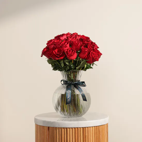 Royal Red Rose Vase