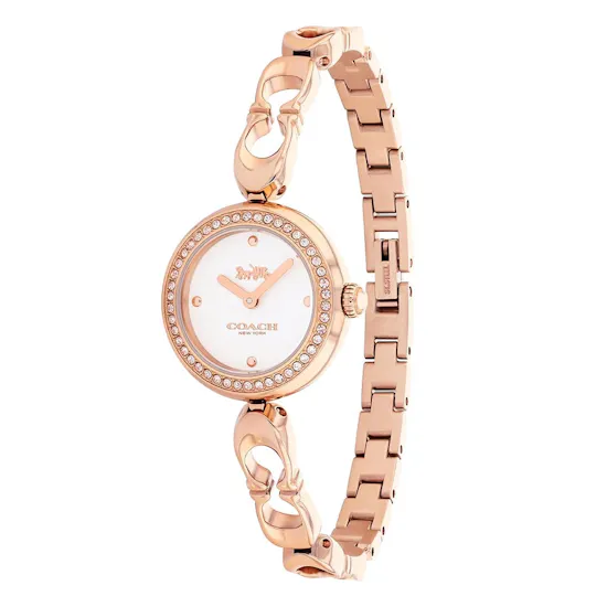 Coach Women's Gracie Bangle Watch | Pink Blooms