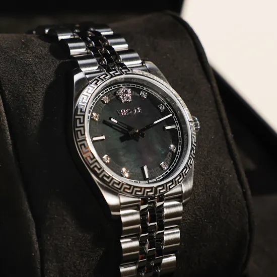 Versace Millenyium Silver and Diamonds Women's Watch