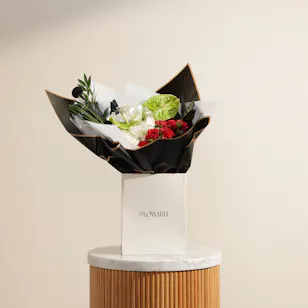 The Verdant Charm Flowers Bouquet