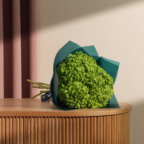 Enchanting Green Hydrangea Bouquet