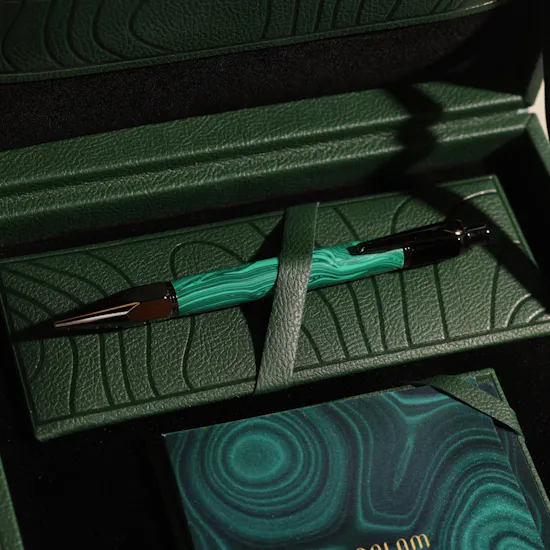 Bilqalm Seen Green Malachite Pen