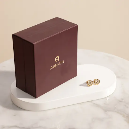 Aigner Aria Gold Tone Women's Earrings