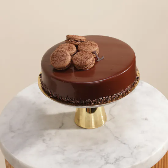 Ladurée Chocolate Macaron Cake