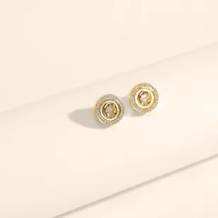 Aigner Gold-tone Inca Earrings