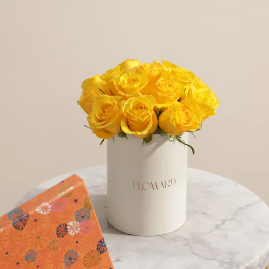 Venchi Murrine Orange Chocoviar and Ingots Chocolate Box | Shinny Flower Box