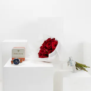 Fossil Townsman Chronograph Watch | Red Roses Fossil Townsman Chronograph Watch | Red Roses