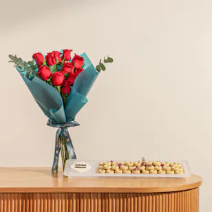 Baraka Dates Eid Kuwaiti Ghuraiba Tray | Charming Flowers