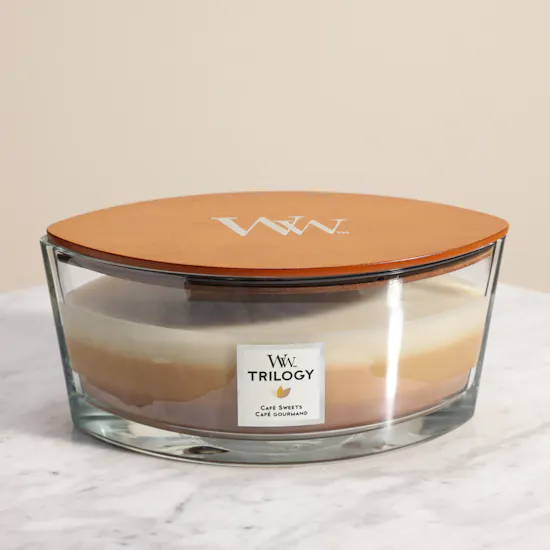 WoodWick Café Sweets Ellipse Trilogy Candle | 453 g