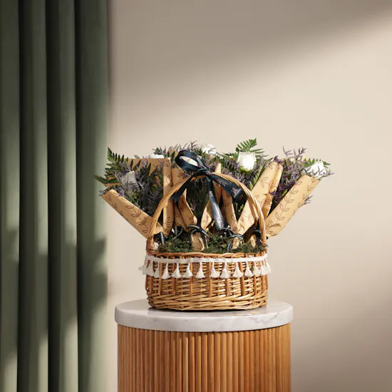 Elegant Flowers Basket