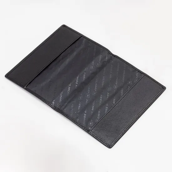 Swiss Military Black Passport Holder