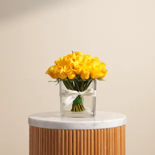 Golden Harmony Vase | 35 Roses Golden Harmony Vase | 35 Roses