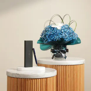 Police Gent Batang Blue Men’s Pen | Sapphire Dreams Flower