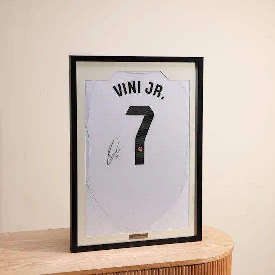 Vinícius Júnior Real Madrid Home 2024-2025 Signed T-Shirt