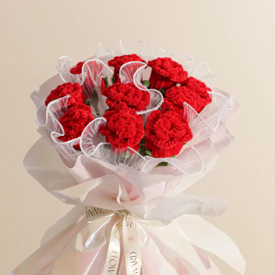 Plush Artificial Roses Bouquet