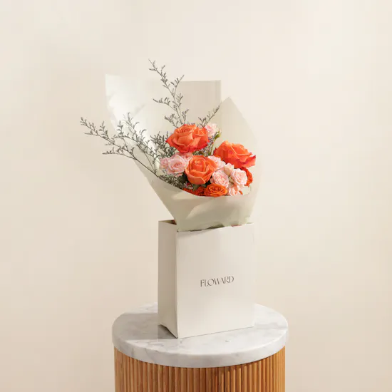 Scarlet Whispers Flowers Bouquet