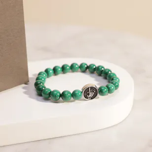 Zayan Malachite Silver Bracelet