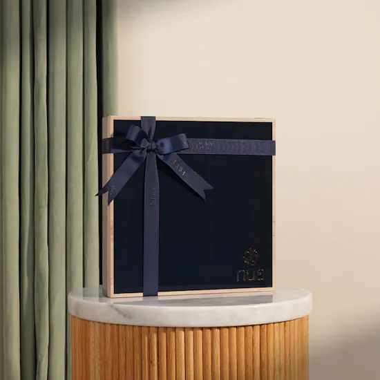 Nua Classic Dates Wooden Navy Box