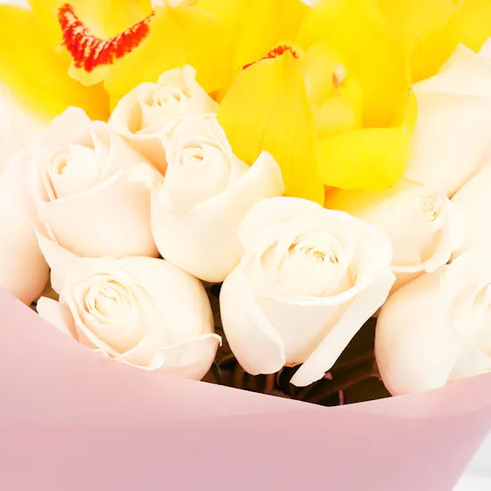 Get Well Soon with Roses Bouquet