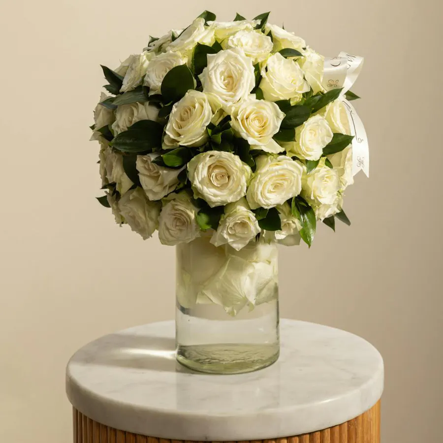 The Enchanting White Garden Vase 2