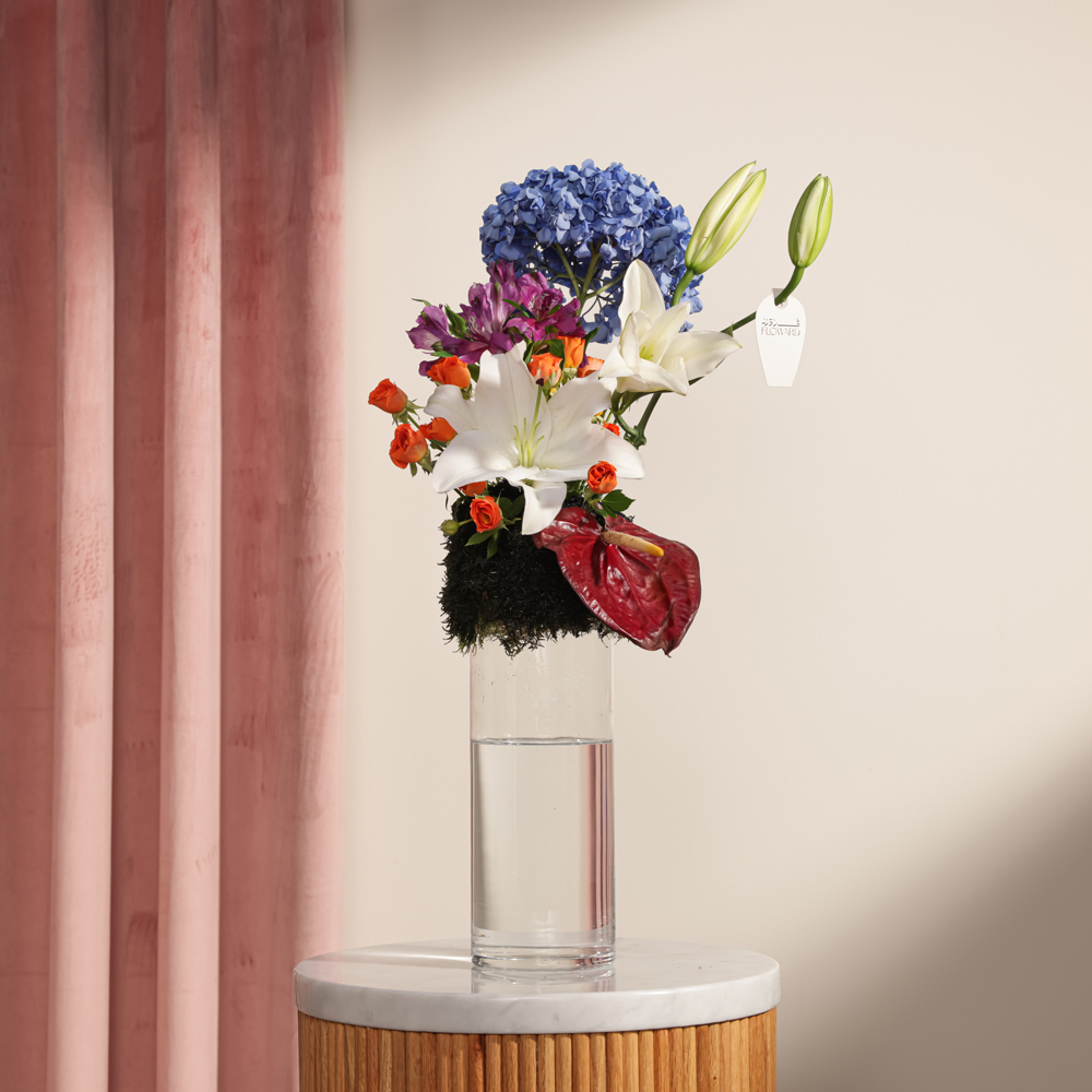 فازة زهور التناغم المتألق