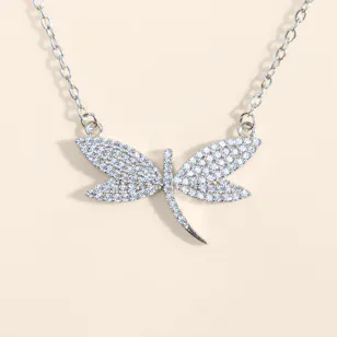 Felizmoda Dragonfly Silver Necklace