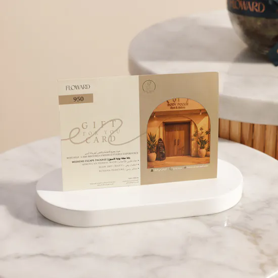 Body Focus Weekend Escape Package Voucher | Golden Garden Flower Vase