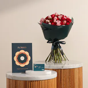Floward 150 KWD Card | Unspoken Love Roses Bouquet 