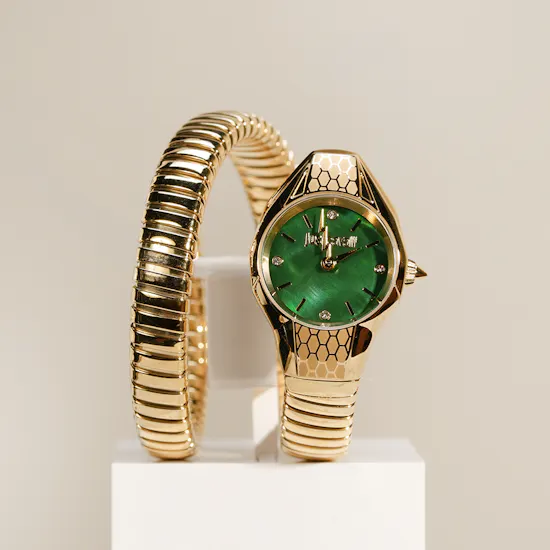 Just Cavalli Vivace Gold Snake Women's Watch