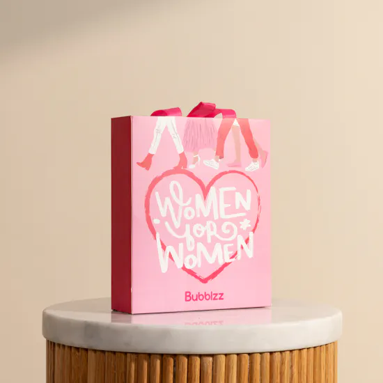 Bubblzz Women For Women Gift Set | Patchi Chocolate and Flowers