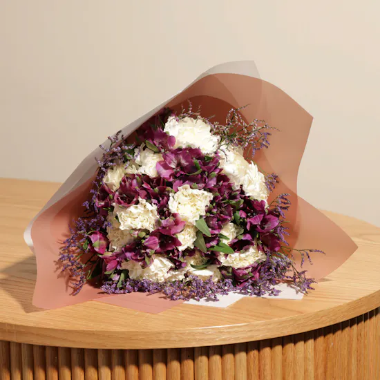 Carnations & Alstroemeria | Hand Bouquet