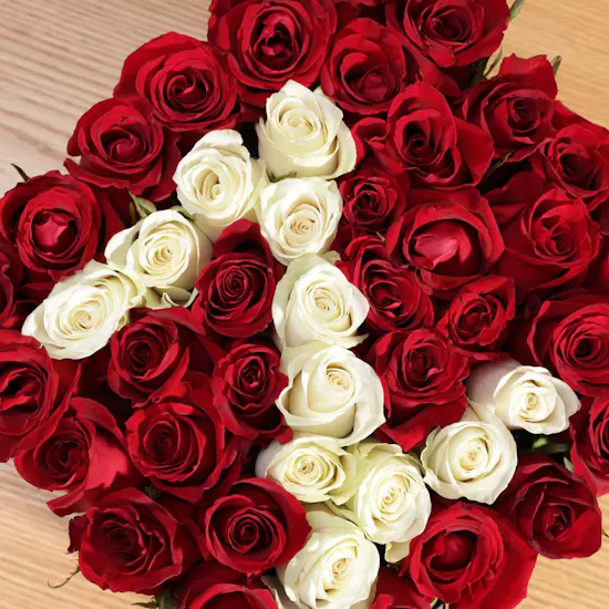 Customizable Birthday Letters Rose Box