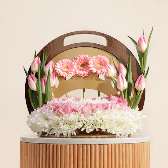 Elegant Touch Flowers Tray