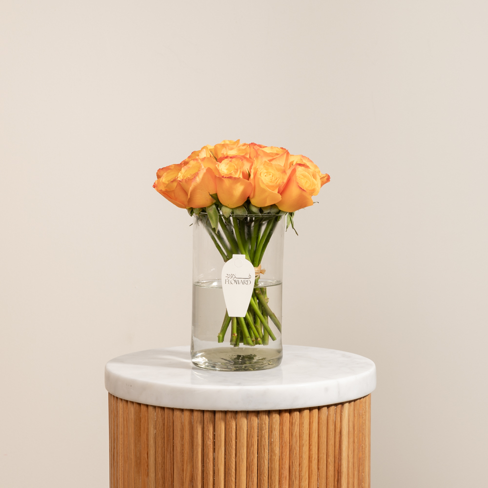 Orange Roses | Flowers Vase