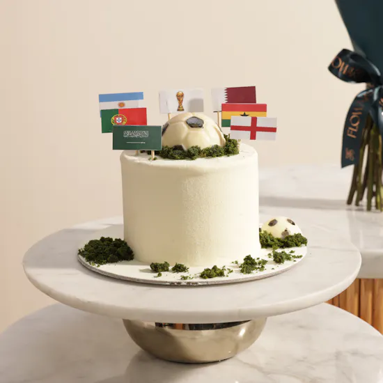 Sweet Atelier 2026 World Cup Cake | Festive Flowers