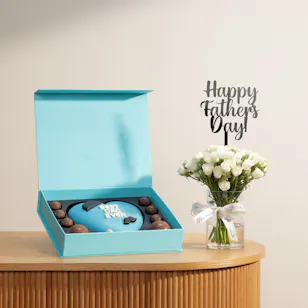 NJD Best Dad Ever Smash Heart Chocolate Box | Refined Elegance Flower Vase NJD Best Dad Ever Smash Heart Chocolate Box | Refined Elegance Flower Vase