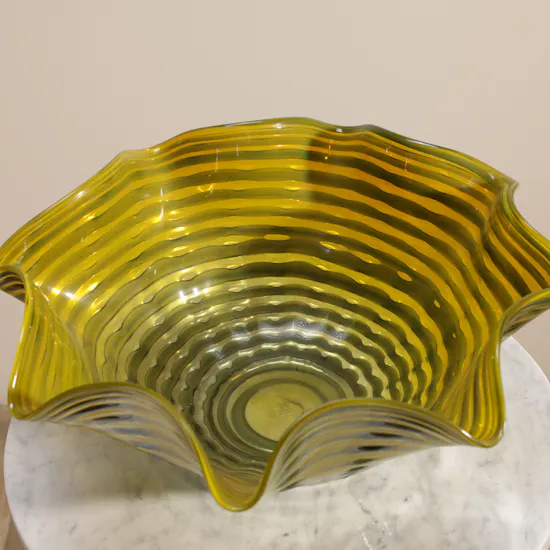 Floward Yellow Glass Vase