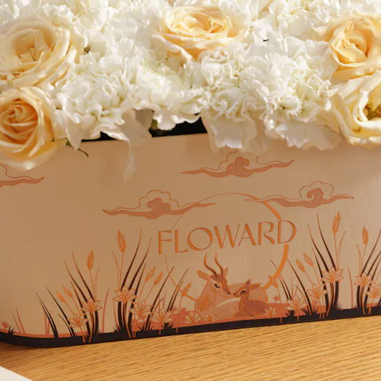 Floward x LETOILE Clarins Skin Care Set | Blushing Flowers